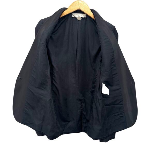 Stella McCartney Wool Shawl Blazer Jacket Black Tailored Size IT 40 / US 4 - Picture 6 of 13